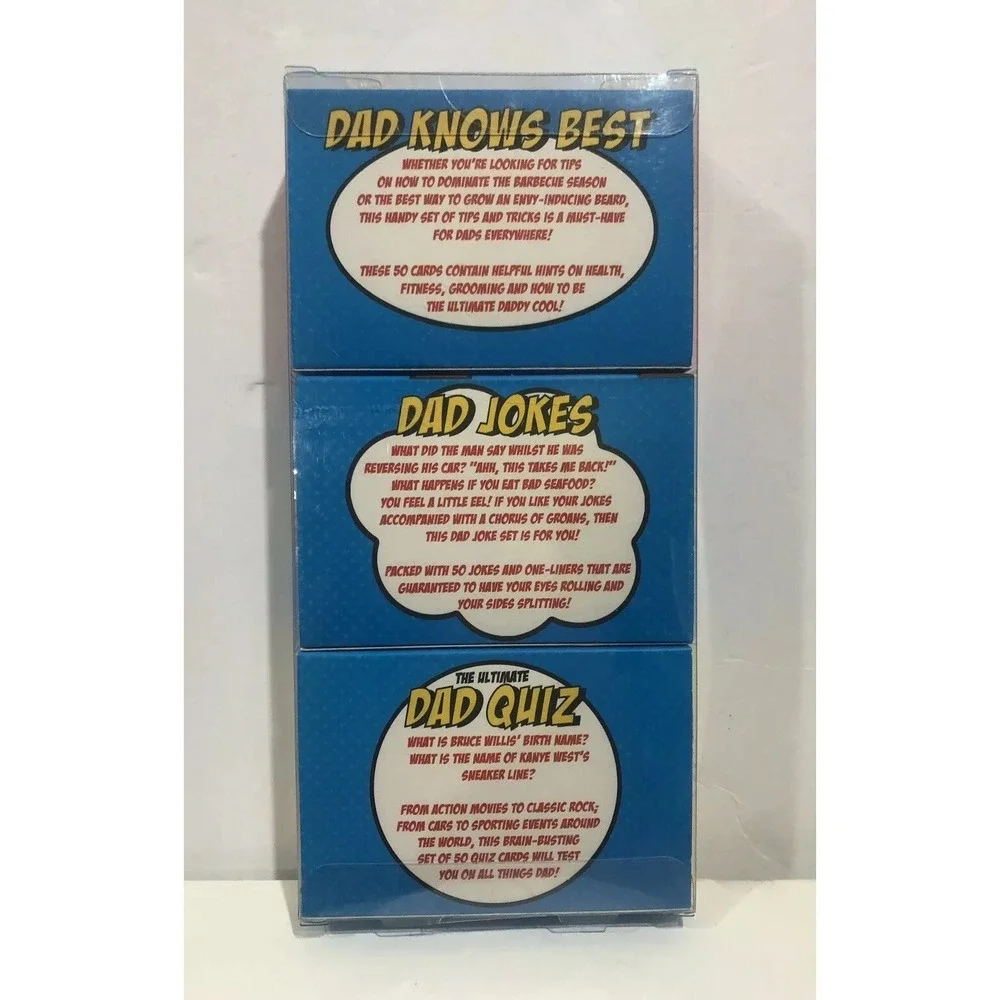 Professor Puzzle Cards Combo Dad JOKES/ DAD KNOWS BEST/ DAD‎ QUIZ Combo